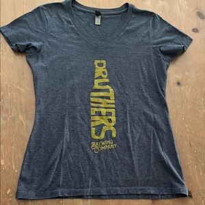 District Made Ladies Fit V-Neck T-Shirt Druthers Brewing Company